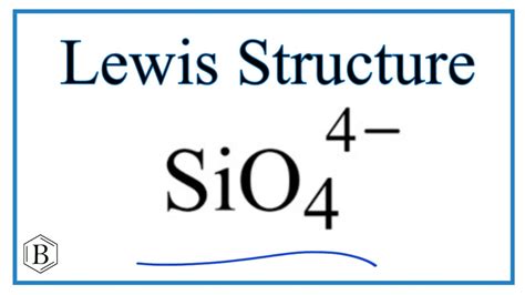 Sio4 lewis structure. Things To Know About Sio4 lewis structure. 